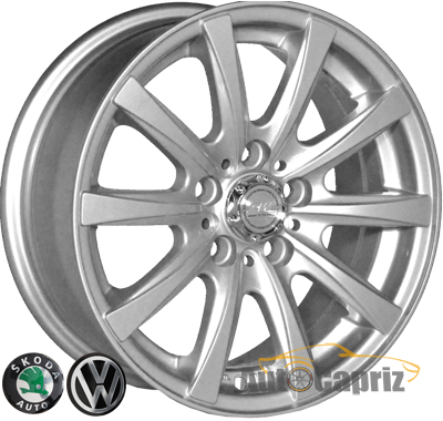 Диски Replica Volkswagen 3102 SIL R14 W6.0 PCD5x100 ET35 DIA57.1   